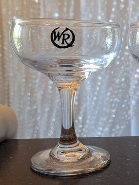 2-Westgate Hotel Las Vegas Coupe Art Deco style Champagne Glasses